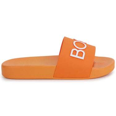 Chanclas BOSS naranja para niños y adolescentes